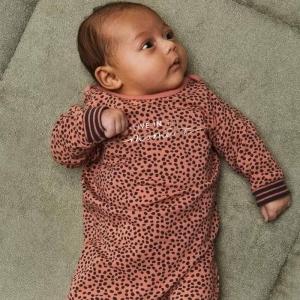 Baby jumpsuit longsleeve Old pink