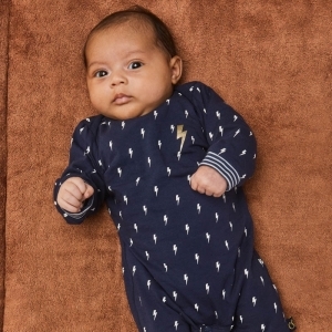 Baby jumpsuit longsleeve navy