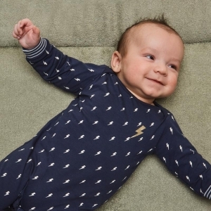 Baby jumpsuit longsleeve navy