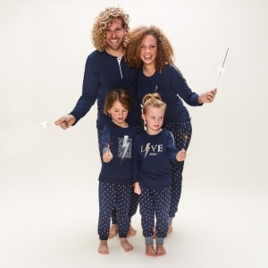 Girls pyjama set navy