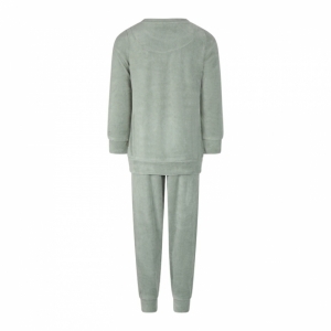 Boys velours set Smokey green