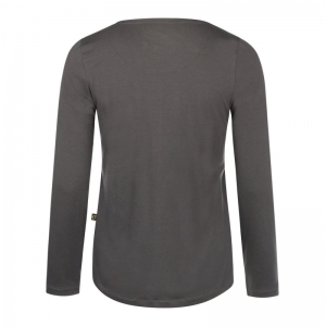 Damespyjama, lange mouwen Dark grey