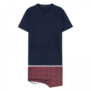 Short Sleepwear - Loe I0RA Navy print