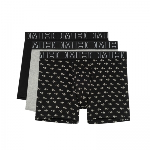 Long Boxer Briefs 3p - Rayan T033 Black/Blac