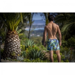 Beach Boxer - Toucan P0RA Navy print