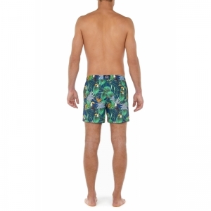 Beach Boxer - Toucan P0RA Navy print