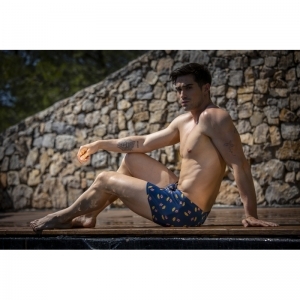 Swim shorts - Marcello I0RA Navy print