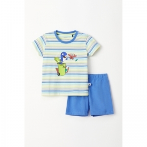 Unisex Babypyjama, korte mouw 904 multicolor