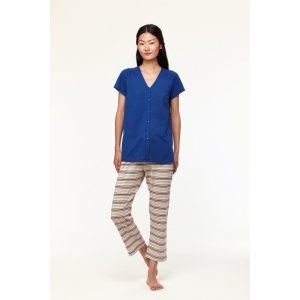 Dames Pyjama 856 blauw