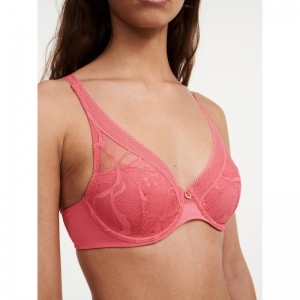 True Lace - Plunge spacer beha 0RI Koraal