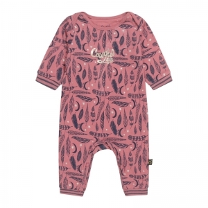 Baby jumpsuit ls rouge pink