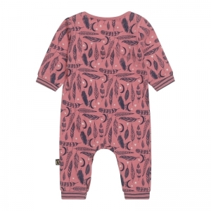 Baby jumpsuit ls rouge pink