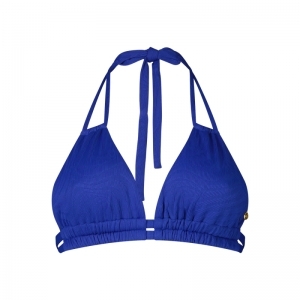 Slide triangle bikini top 2360 blue waves