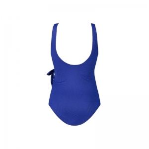 V-neck swimsuit 2360 blue waves