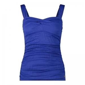 Twisted tankini top 2360 blue waves