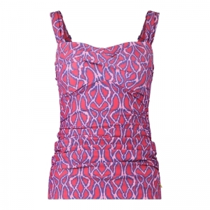 Twisted tankini top 2361 ikat