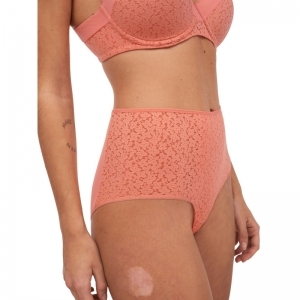 Norah High-waisted full brief 0XU Peach