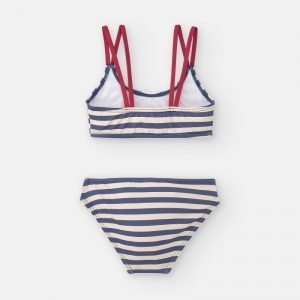 Meisjes bikini 12 blauw gestre