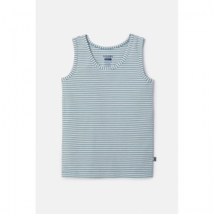 Jongens singlet 916 blauw-gebro