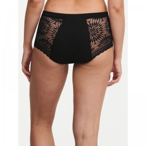 Period Panty hoog - Extra Lace 011 Black