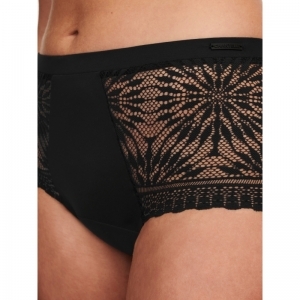 Period Panty hoog - Extra Lace 011 Black