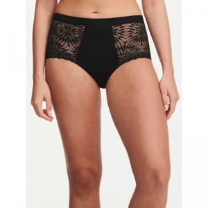 Period Panty hoog - Extra Lace 011 Black