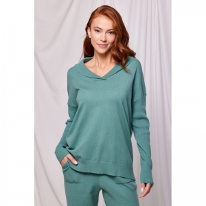 Dames homewear set 867 blauwgroen