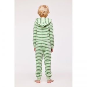 Unisex Onesie in velours 923 muntgroen s