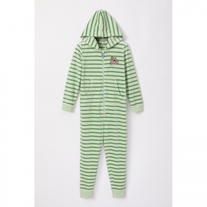 Unisex Onesie in velours 923 muntgroen s