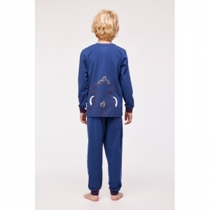 Pyjama met lange mouwen 834 blauw