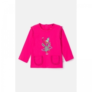 Baby meisjespyjama, lange mouw 388 fuchsia