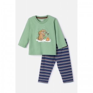 Unisex pyjama, lange mouwen 722 groen