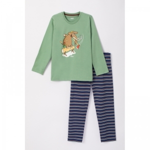 Unisex pyjama, lange mouwen 722 groen