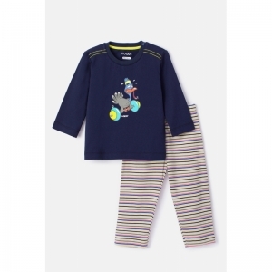 Unisex pyjama, lange mouwen 839 donkerblauw