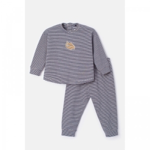 Meisjes pyjama, lange mouwen 918 marineblauw