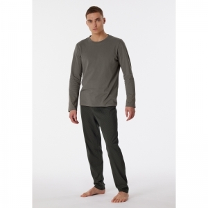 Herenpyjama, lange mouwen 310 taupe