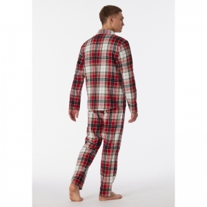 Herenpyjama, doorknoop 904 multicolor