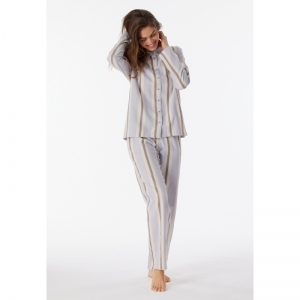 Dames pyjama, doorknoop 814 flieder