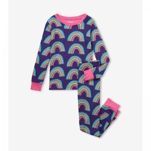 Giant Rainbows pyjama Violet Indiog