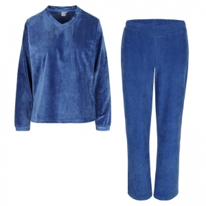 Homewear luxeset V-hals 154 Rivièra Blu