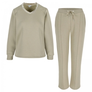 Homewear Set V-neck 157 Sand