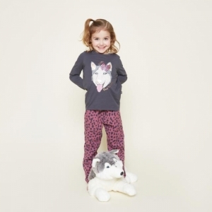 Girls homewear set dark grey