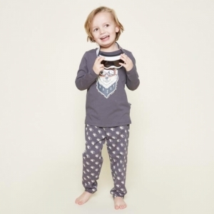 Boys pyjama set dark grey