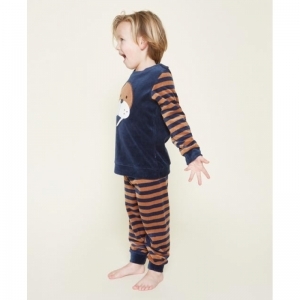 Boys velours set navy