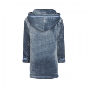 Kids bathrobe Steel blue