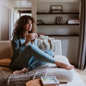 Women relax set smokey green