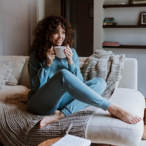 Women relax set smokey green