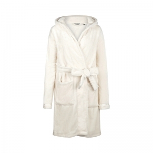 Women short bathrobe Off white