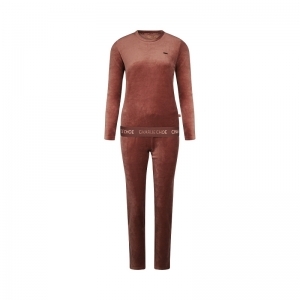 Women velours set Brown