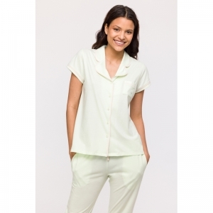 Dames pyjama, korte mouwen 706 pastelgroen